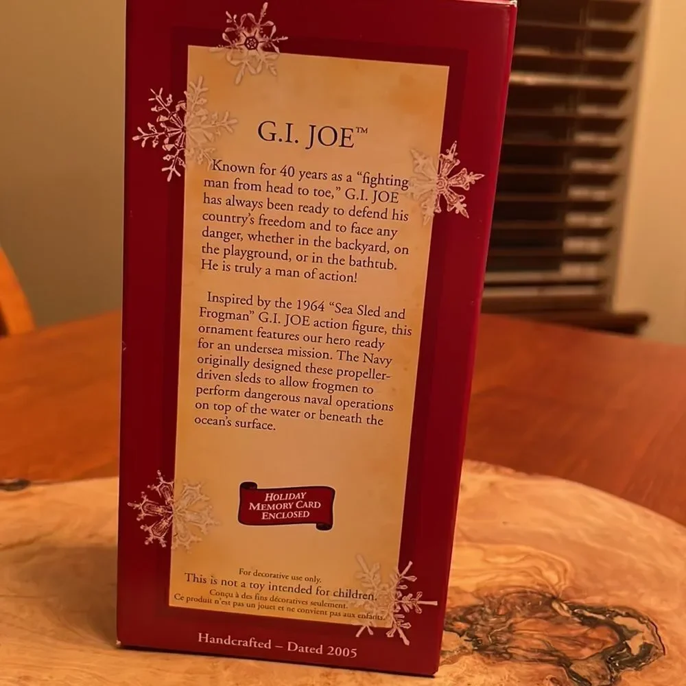 NEW Hallmark G.I. Joe Frogman 2005 Collectible Ornament